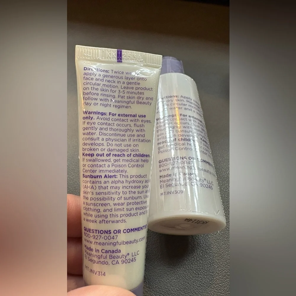 Meaningful Beauty Skin Softening Cleanser and Exfoliating Treatment